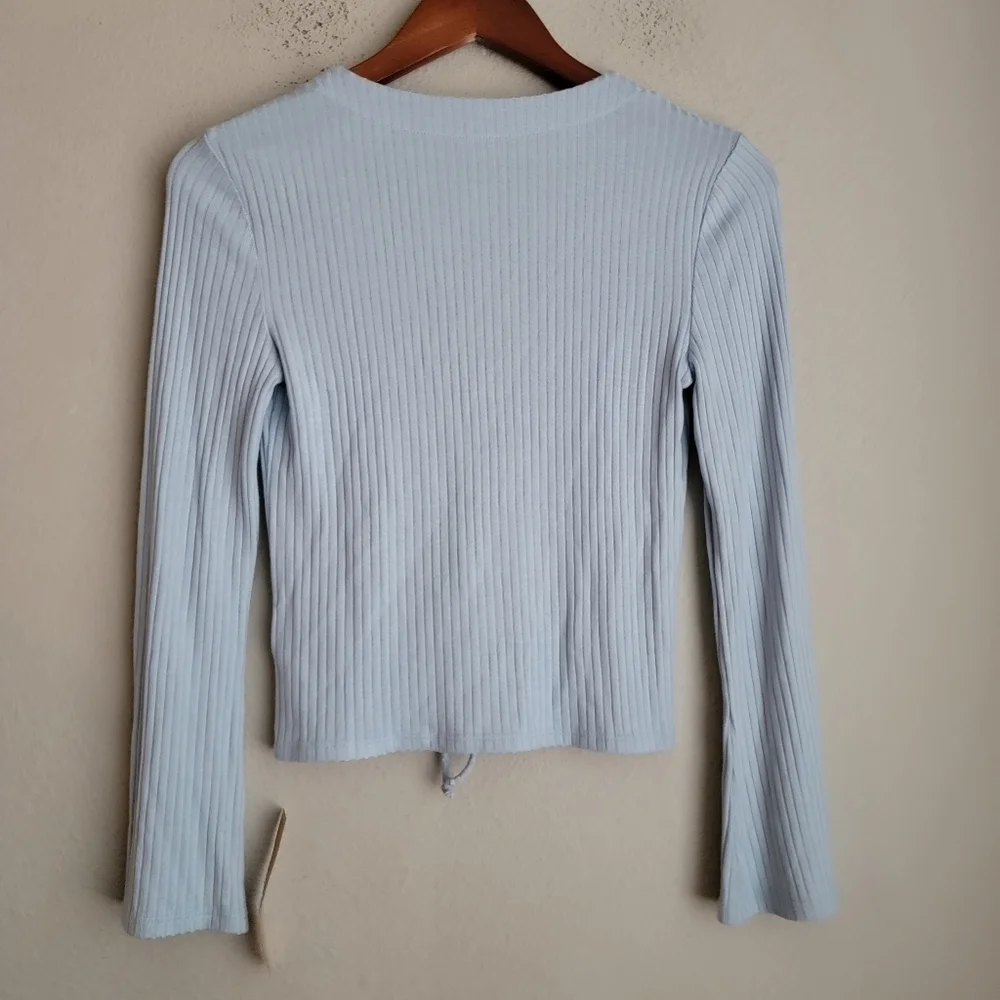 Reformation Malone Top in Sky size S NWT